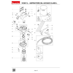Ricambi Makita per Aspiratore VC3011L