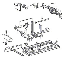 Vite a Testa Piana M6x170 mm per Sega Circolare Bosch PKS 66 CE