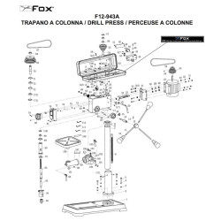 Fox Spare Parts for Bench Drill F12-943A