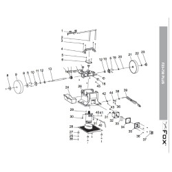 Fox Spare Parts for Sharpening Machine with Wheel and Leather Disc F23-730 Plus