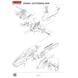 Makita Spare Parts for Electric Saw UC3520A