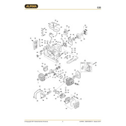 Alpina Spare Parts for Chain Saw C 25