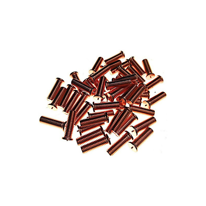 100 pcs Kit Threaded Studs Fe-Cu M5X16 for Spot Welding Telwin