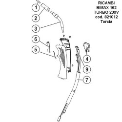 Telwin Spare Parts for Flux and MIG-MAG Welding Bimax 162 Turbo
