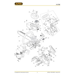 Alpina Spare Parts for Chain Saw A 3700