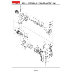 Maktec Spare Parts for Drills MT815