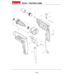 Maktec Spare Parts for Drills MT653