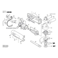 Bosch Spare Parts for Angle Grinder PWS 9-125 CE