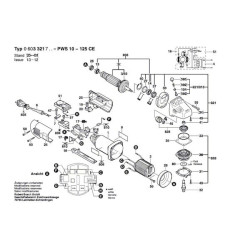 Bosch Spare Parts for Angle Grinder PWS PWS 10-125 CE