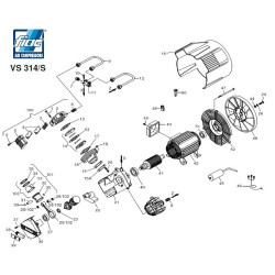 FIAC Spare Parts for Piston Air Compressor Pump VS 314