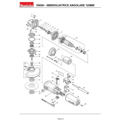 Makita Spare Parts for Angle Grinder 9565H