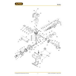 Alpina Spare Parts for Brushcutter B 26 J