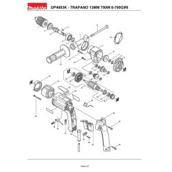 Makita Spare Parts for Screw Drill DP4003K