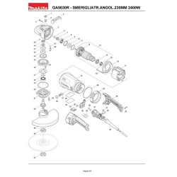 Makita Spare Parts for Angle Grinder GA9030R