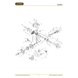 Ricambi Alpina per Decespugliatore TB 250 J