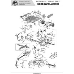 Stayer Spare Parts for Wood Mitre Saws SC265W-SLL265W