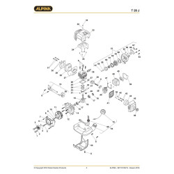 Alpina Spare Parts for Brushcutter T 26 J