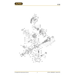 Ricambi Alpina per Decespugliatore B33