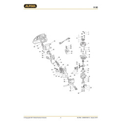 Alpina Spare Parts for Hedgecutter H 60 - Exploded Diagram