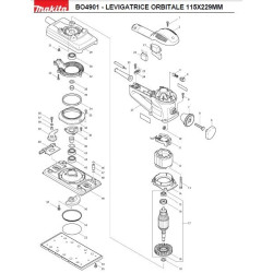 Ricambi Makita per Levigatrice Orbitale BO4901