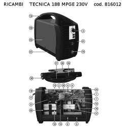 Ricambi Telwin per Saldatrice Inverter Tecnica 188 MPGE
