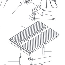 Aluminium Upper Bracket Clamp for Miter Saw Compa Orange 305/01