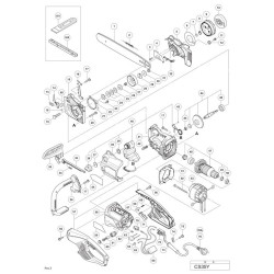 Hitachi Spare Parts for Electric Saw CS 35Y