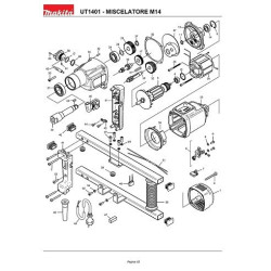 Makita Spare Parts for Mixer UT1401