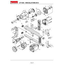 Makita Spare Parts for Mixer UT1400