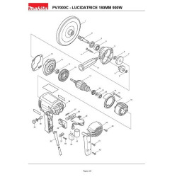 Makita Spare Parts for Polisher PV7000C
