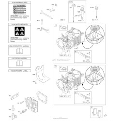 Ricambi Briggs & Stratton per Motore Serie 450