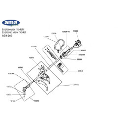 Ricambi Ama per Decespugliatore AG1 280