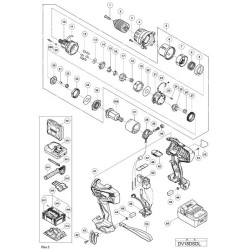 Hitachi Spare Parts for Impact Cordless Driver Drill DV18DSDL