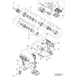 Hitachi Spare Parts for Cordless Driver Drill DS18DSFL