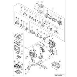 Ricambi Hitachi per Avvitatore Cordless DS18DSAL