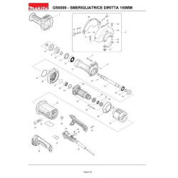 Ricambi Makita per Smerigliatrice Dritta GS6000