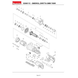 Makita Spare Parts for Die Grinder GD0811C