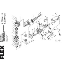 Ricambi Flex per Smerigliatrice Angolare L 3709-115