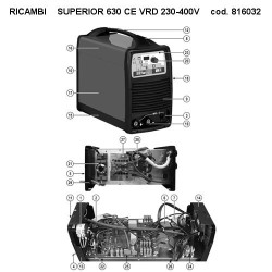 Ricambi Telwin per Saldatrice Superior 630 CE VRD 400V - 816032