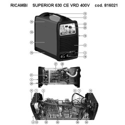 Telwin Spare Parts for Welding Superior 630 CE VRD 400V - 816021