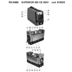 Ricambi Telwin per Saldatrice Inverter Superior 260 CE 400