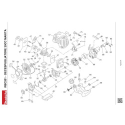 Makita Spare Parts for Brush Cutter RBC201