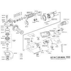 Flex Spare Parts for Angle Grinder LE 14-7 125 INOX
