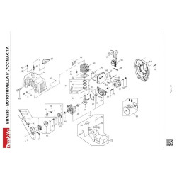 Ricambi Makita per Motorivella BBA520
