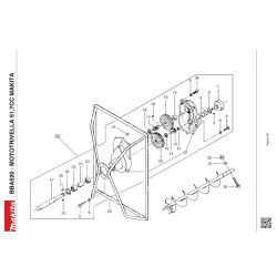 Makita Spare Parts for Auger BBA520