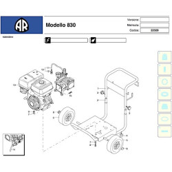 Ricambi per Idropulitrice Annovi & Reverberi AR830