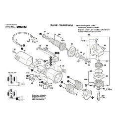 Ricambi Bosch per Smerigliatrice Angolare GWS 6-115 E