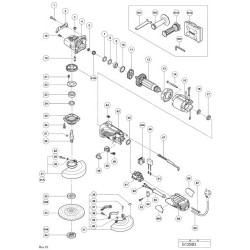Hitachi Spare Parts for Angle Grinders 125 mm SB-VA