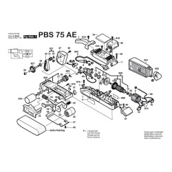 Ricambi Bosch per Levigatrice a Nastro PBS 75 AE
