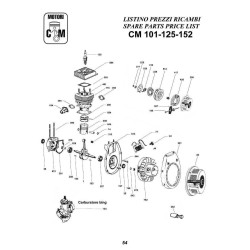 Ricambi CM Motori per Motopompe CM25-CM46/N